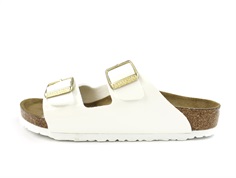 Birkenstock patent white sandal Arizona (medium-wide)